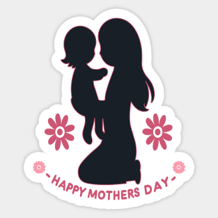 Cherished Embrace: Celebrating the Love of Mother and Child Sticker